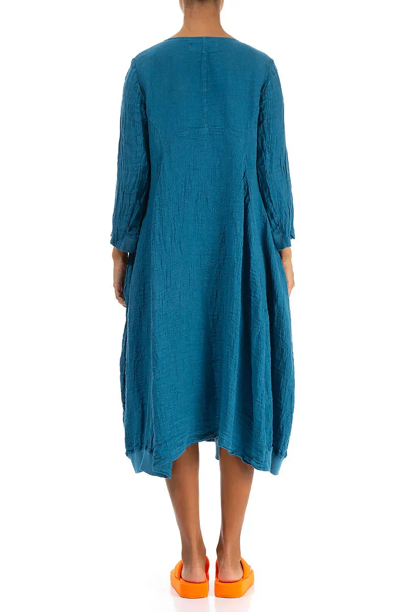 Grizas Linen Dress 91749-L230 (Ice Blue) fits like a 1X