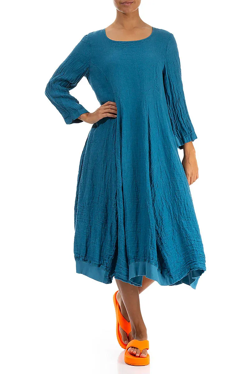 Grizas Linen Dress 91749-L230 (Ice Blue) fits like a 1X