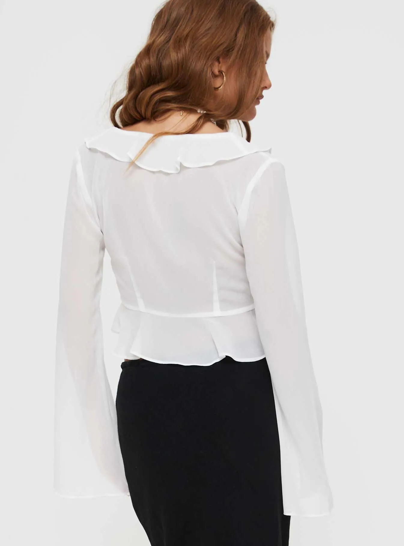 Gylda Long Sleeve Top White