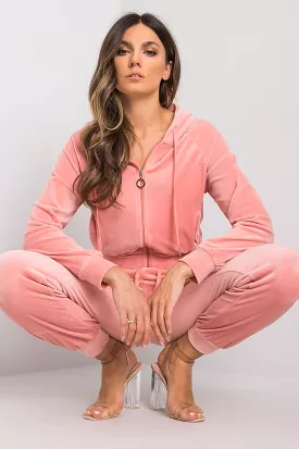 Hooded Sweatshirt & Joggers Set Pink