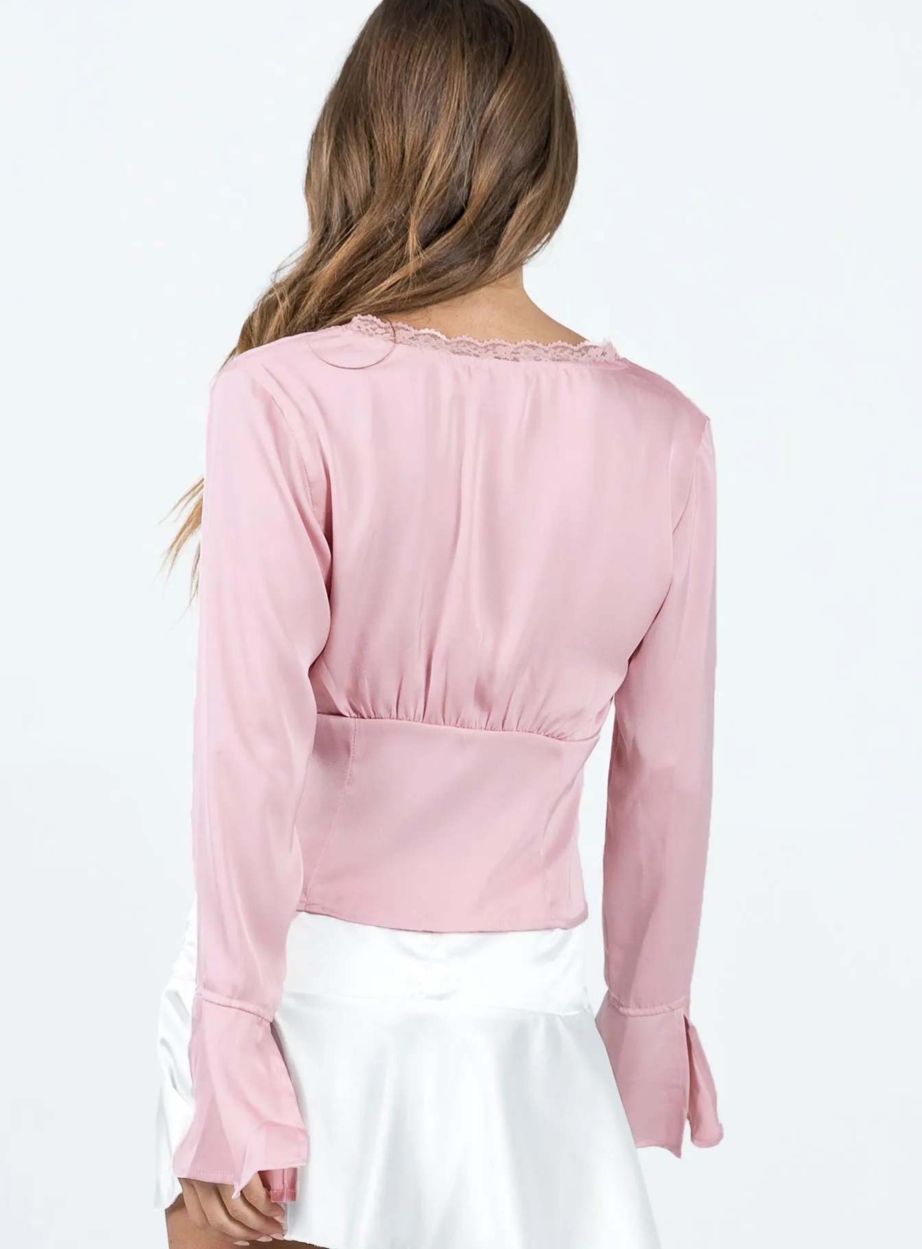 Hunton Long Sleeve Top Pink