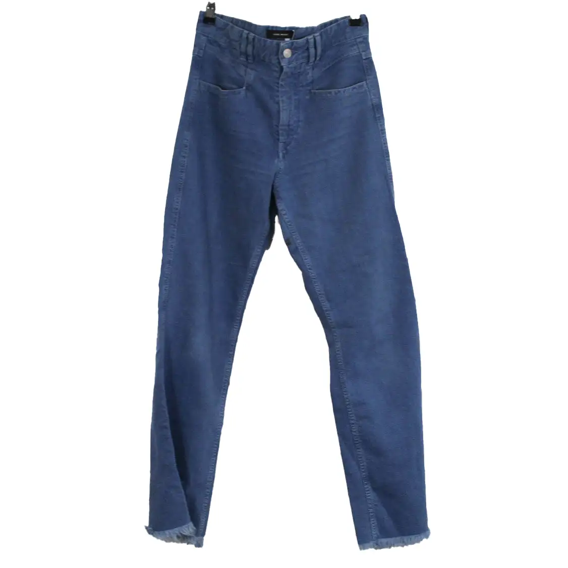 Isabel Marant $460 Blue Denim Raw Hem Elvira Jeans XS