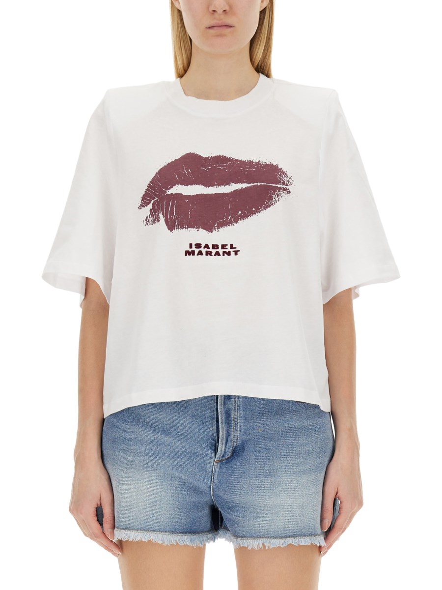 ISABEL MARANT    COTTON JERSEY BEN T-SHIRT