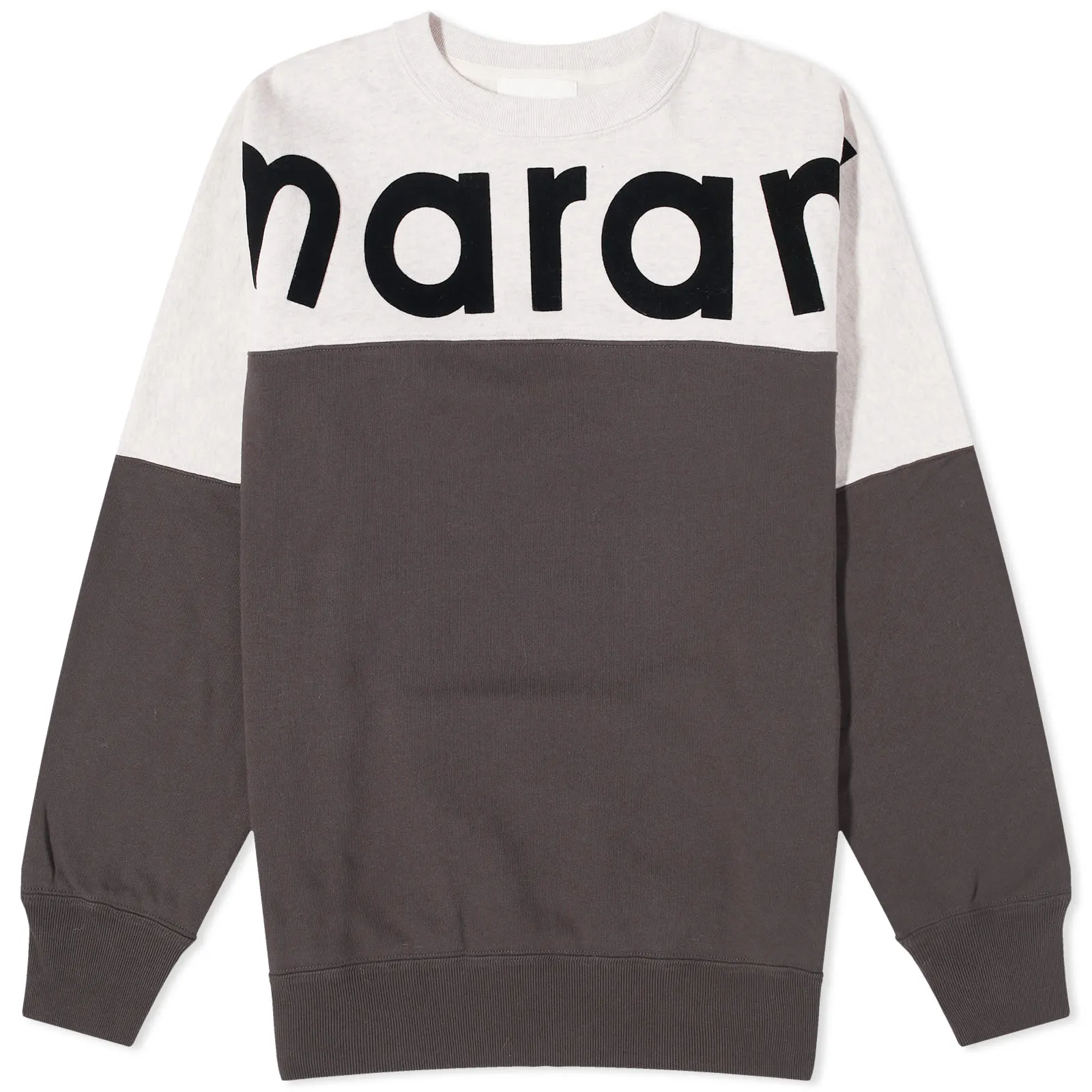 Isabel Marant Howley Colour Block Crew SweatFaded Black