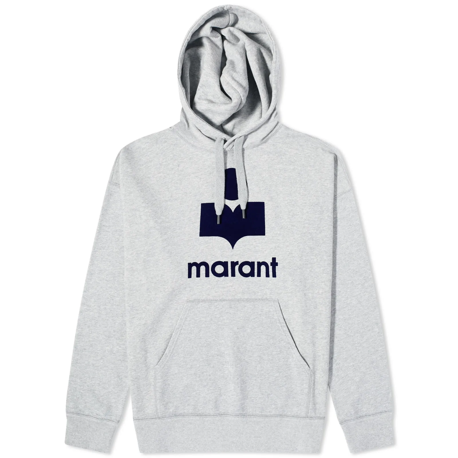 Isabel Marant Large Logo HoodieGrey & Midnight Blue