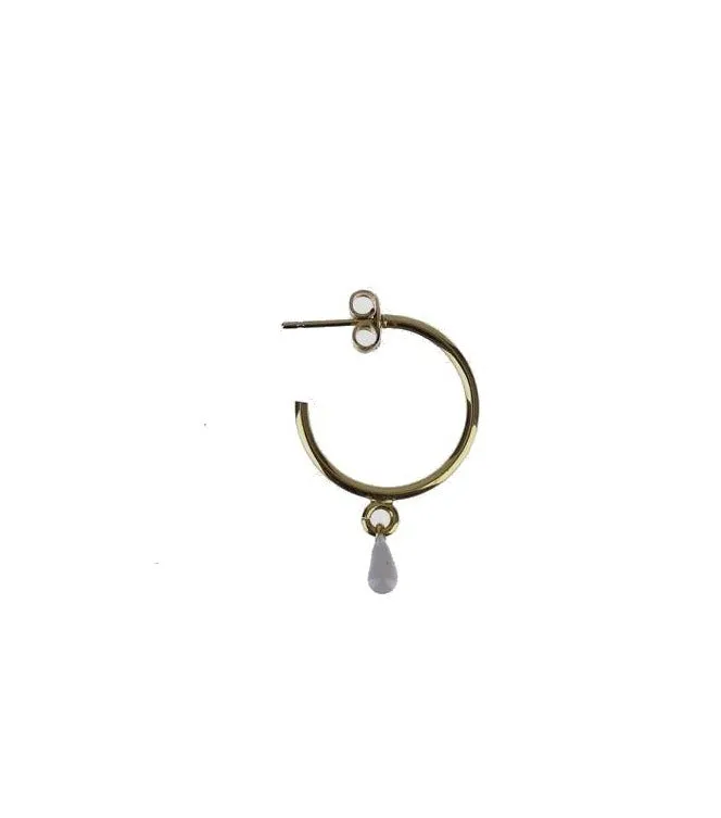 Isabel Marant Pendant Detailed Hoop Earrings