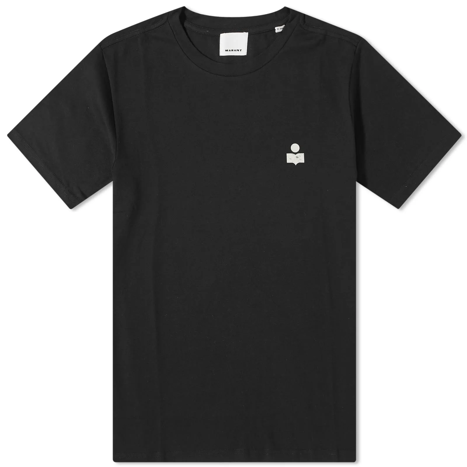 Isabel Marant Zafferh Small Logo T-ShirtBlack & Ecru