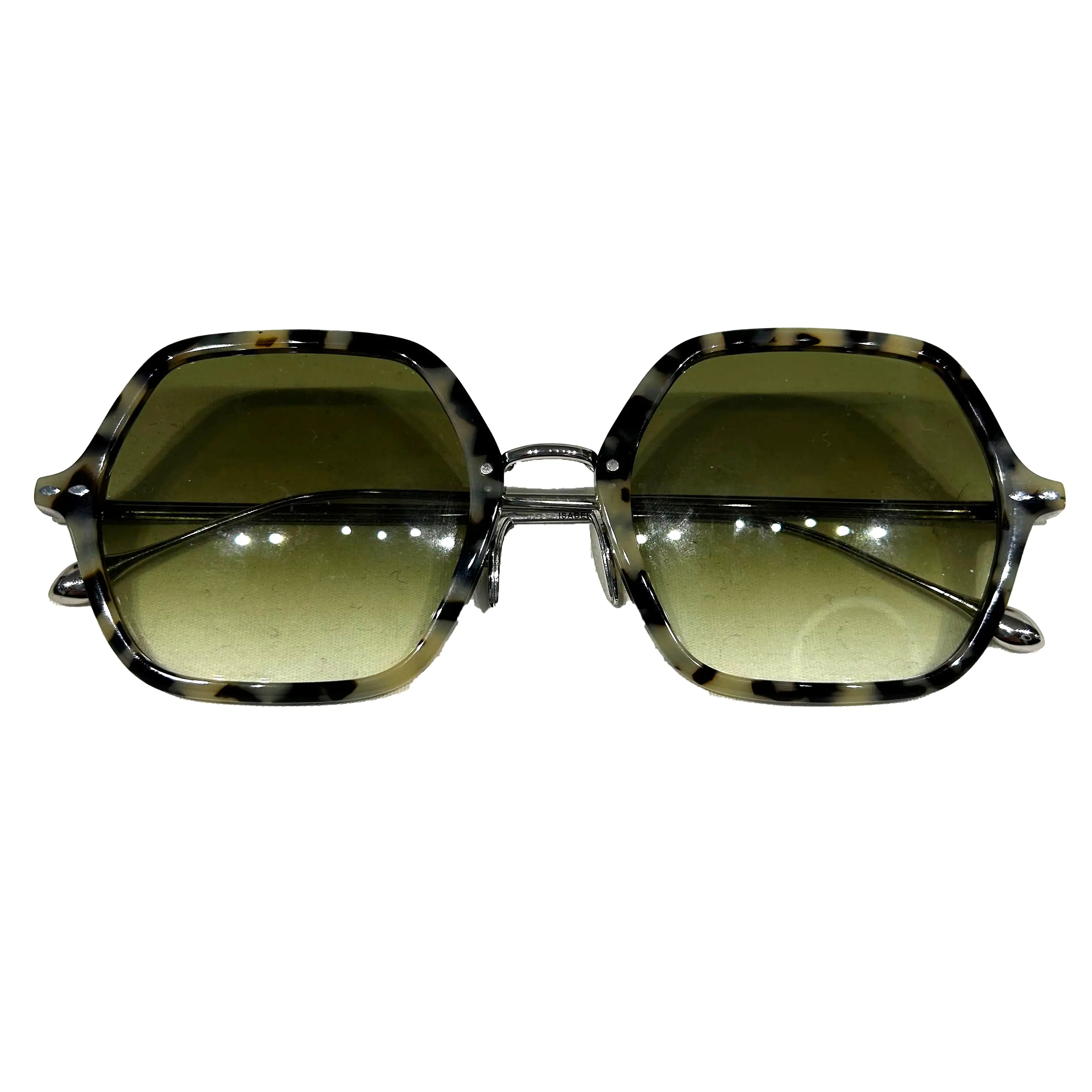 Isabel Marant_Cream Tortoiseshell Hexagon Sunglasses