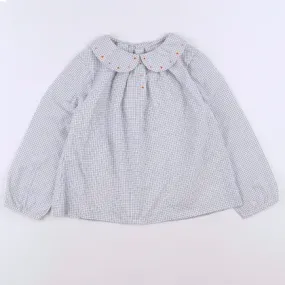 Jacadi Check Blouse With Collar: 4 Years