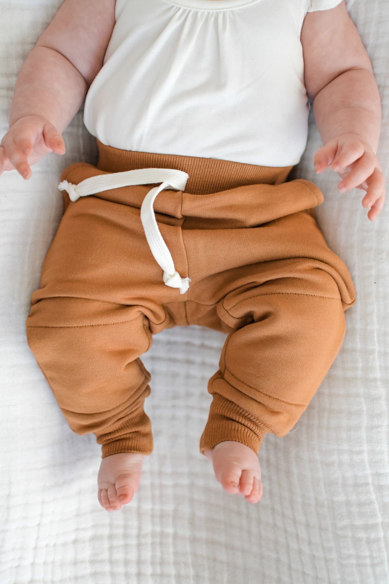 JOGGERS- Caramel Bamboo French Terry