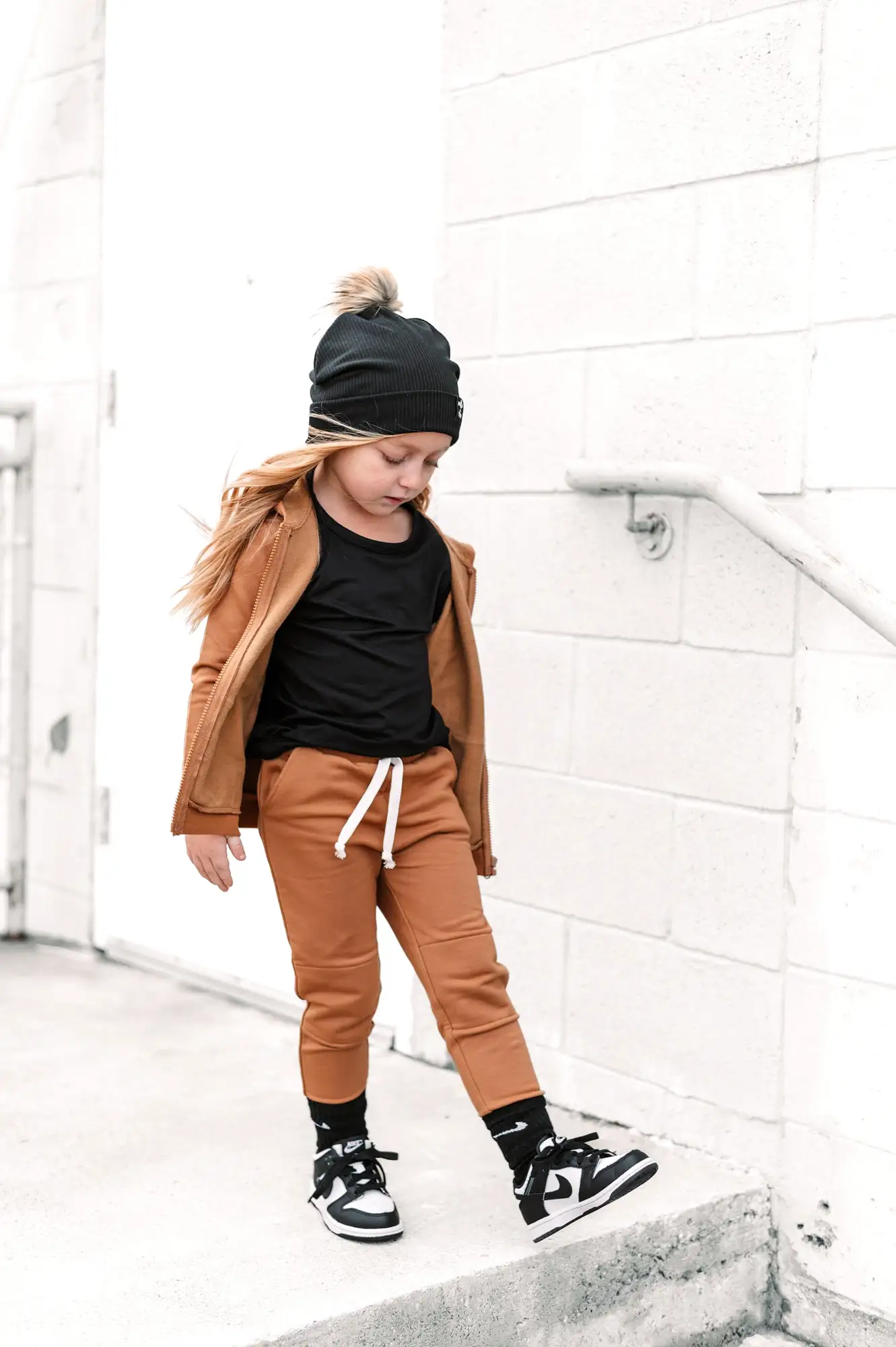 JOGGERS- Caramel Bamboo French Terry