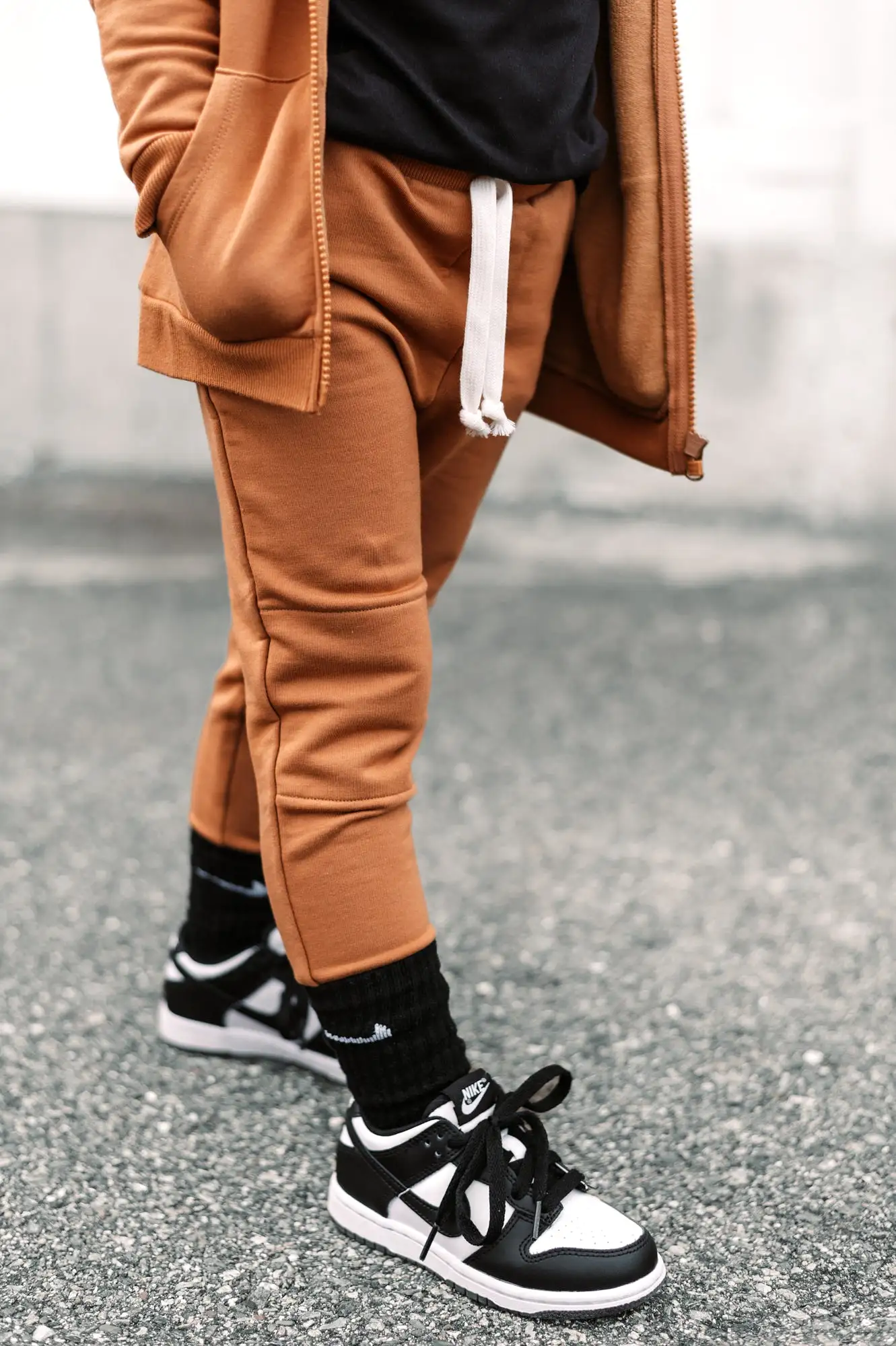 JOGGERS- Caramel Bamboo French Terry