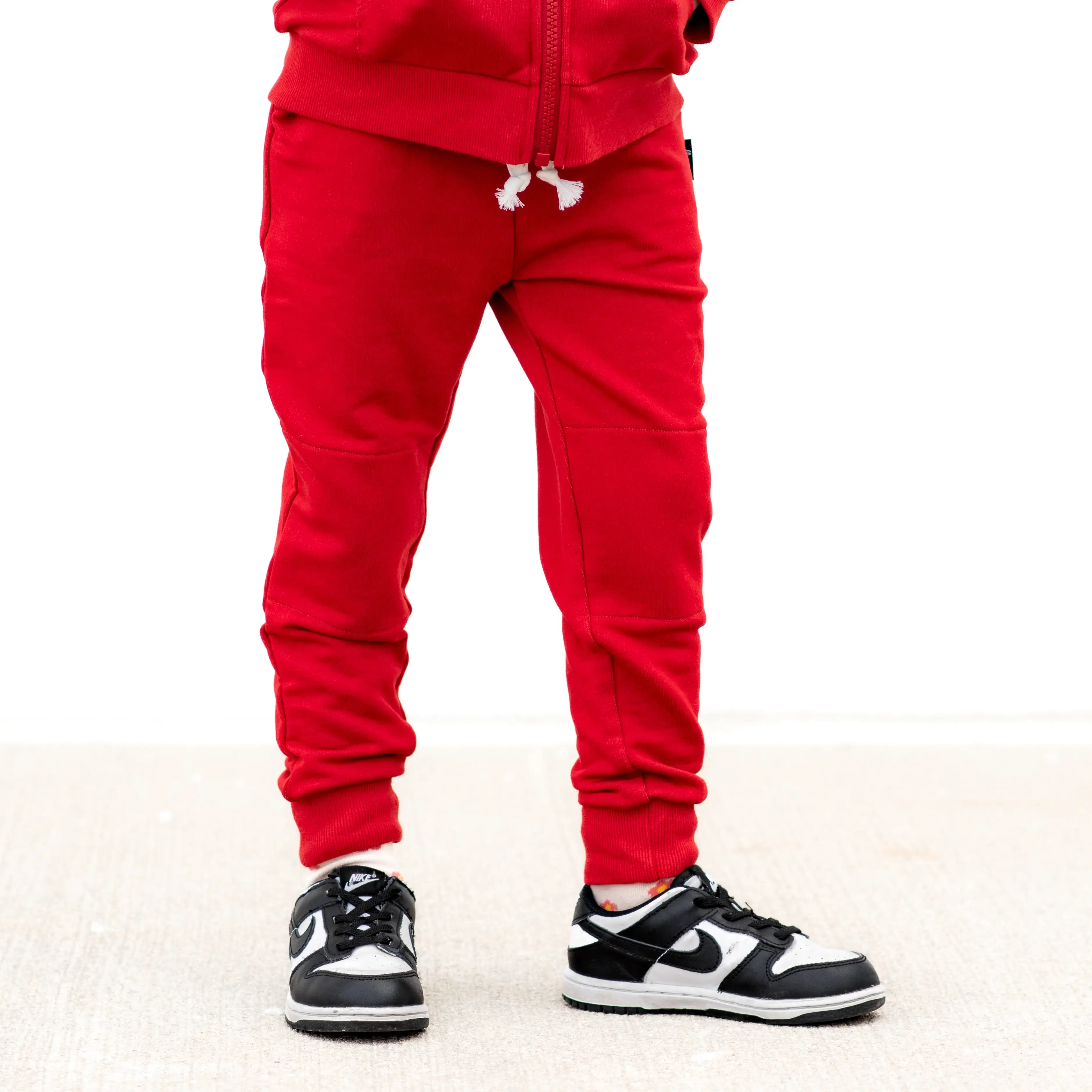 JOGGERS- Red Bamboo French Terry