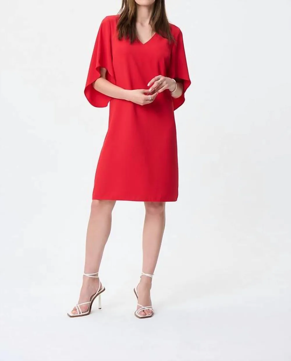 Joseph Ribkoff - Draped Sleeve Shift Dress