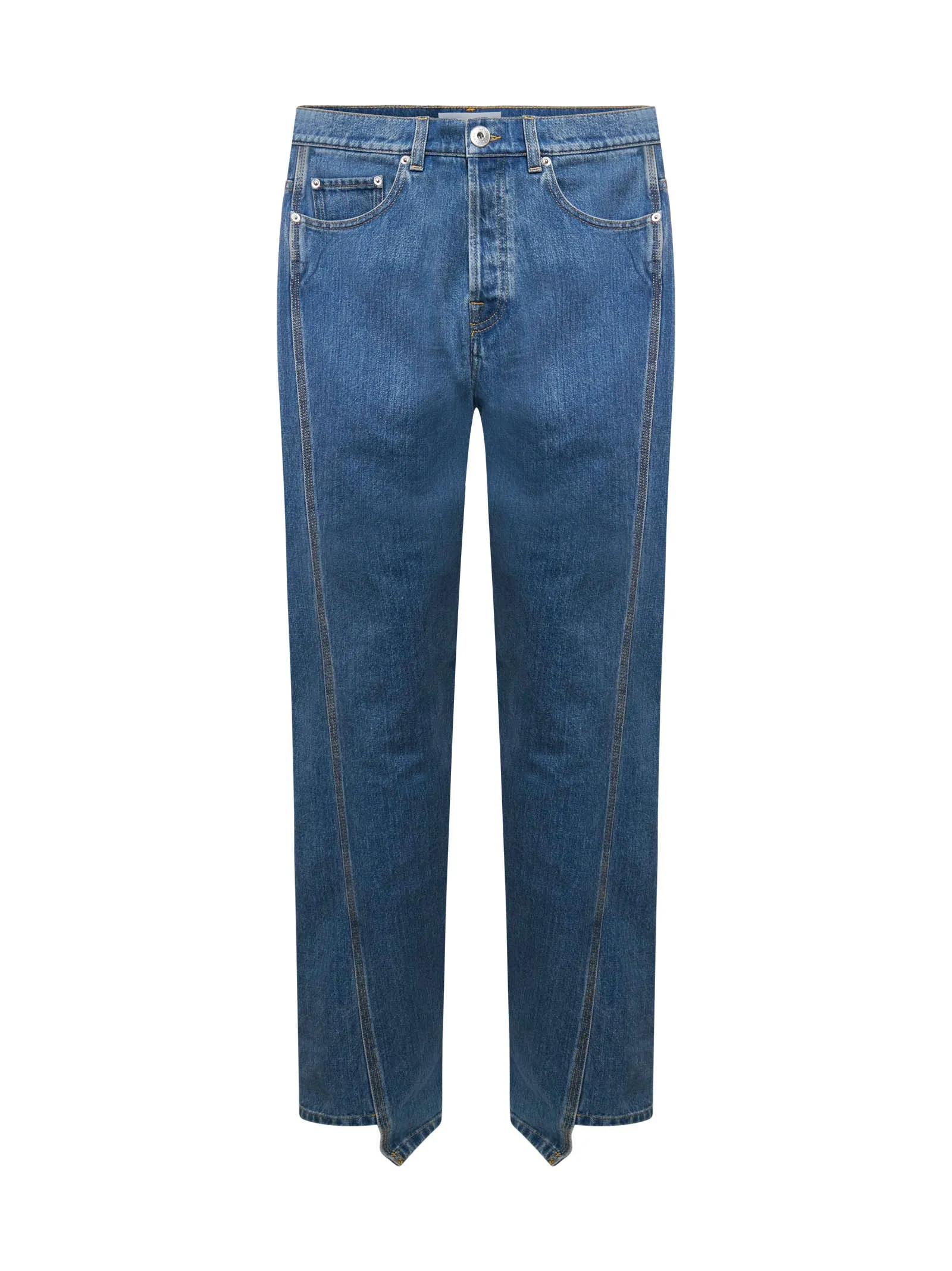 Lanvin Logo-Patch Tapered Jeans