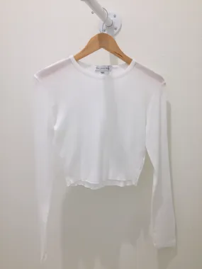 Long Sleeve Pointelle Top