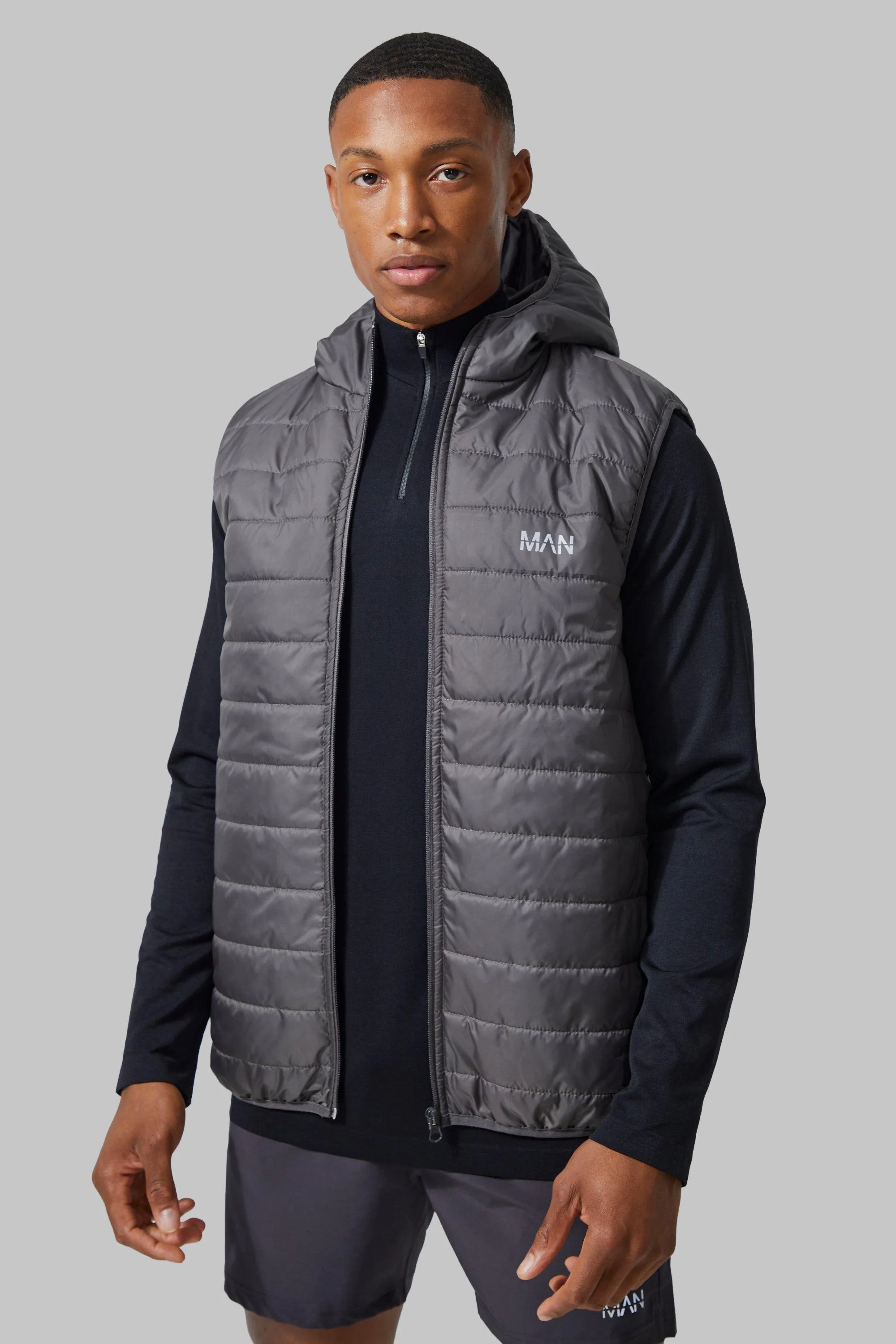 Man Active Body Warmer | boohooMAN UK