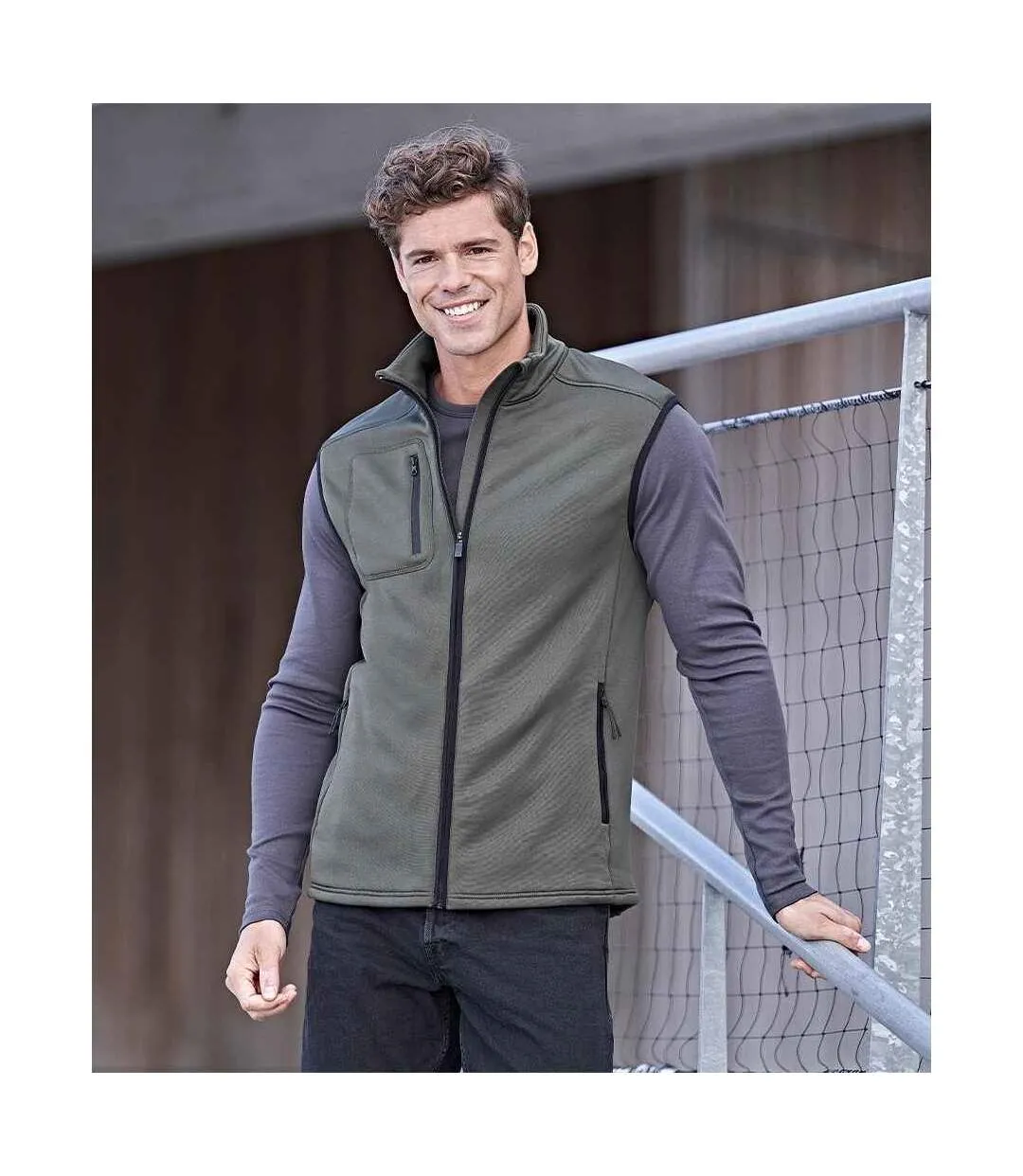 Mens body warmer deep green Tee Jays