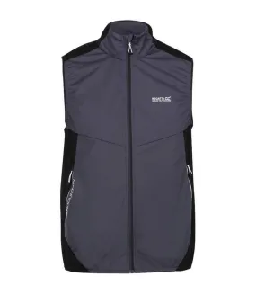 Mens lankin iv softshell body warmer dark grey/black Regatta