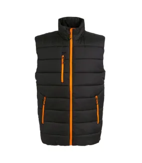 Mens navigate thermal body warmer black/orange pop Regatta