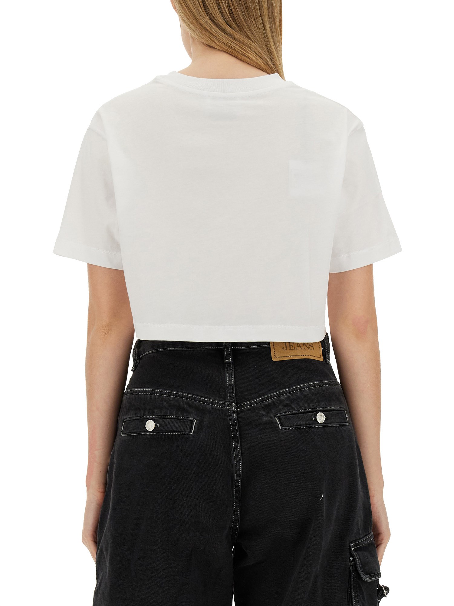 MOSCHINO JEANS    CROPPED T-SHIRT