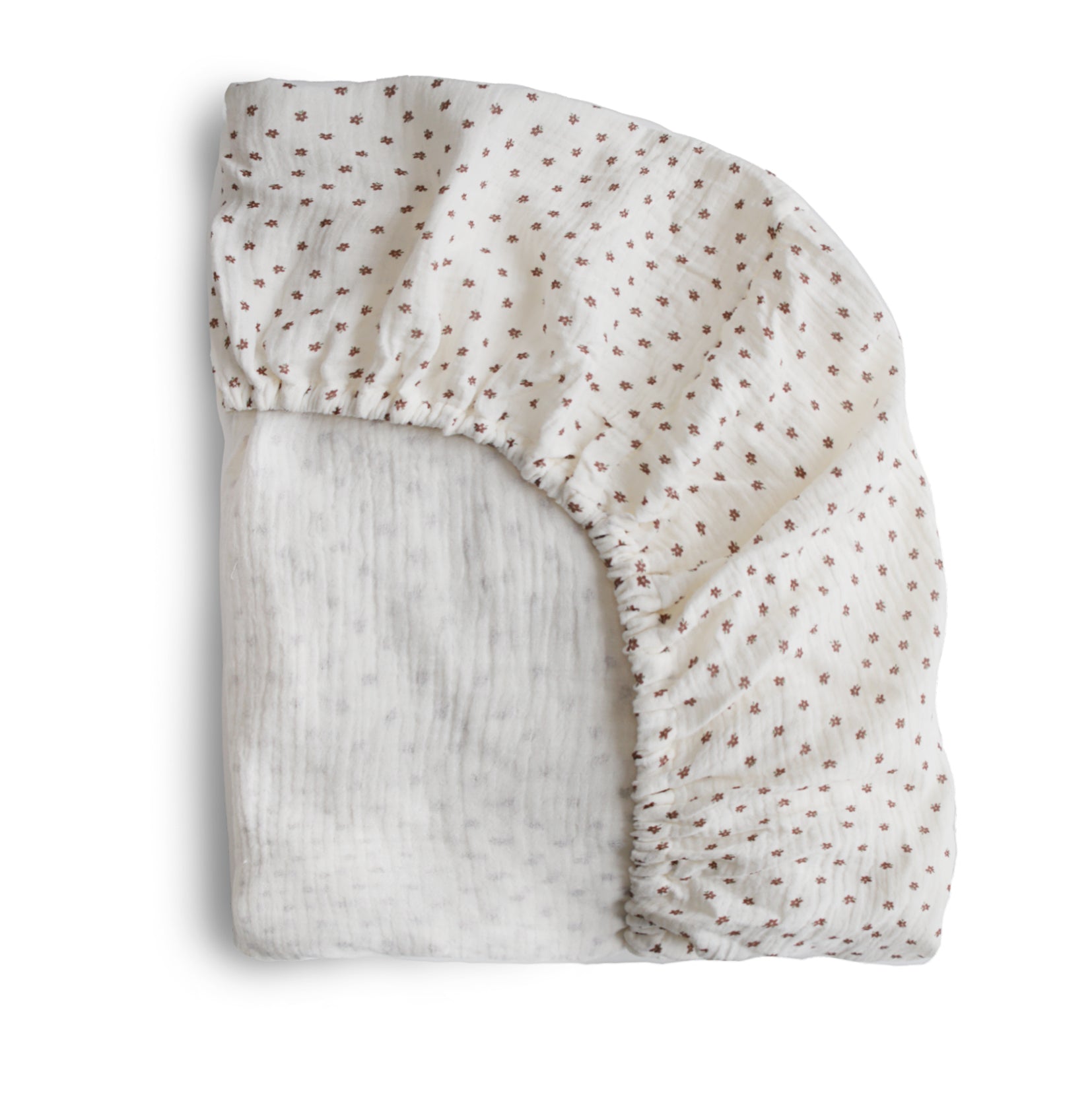 Mushie - Extra Soft Muslin Crib Sheet - Bloom