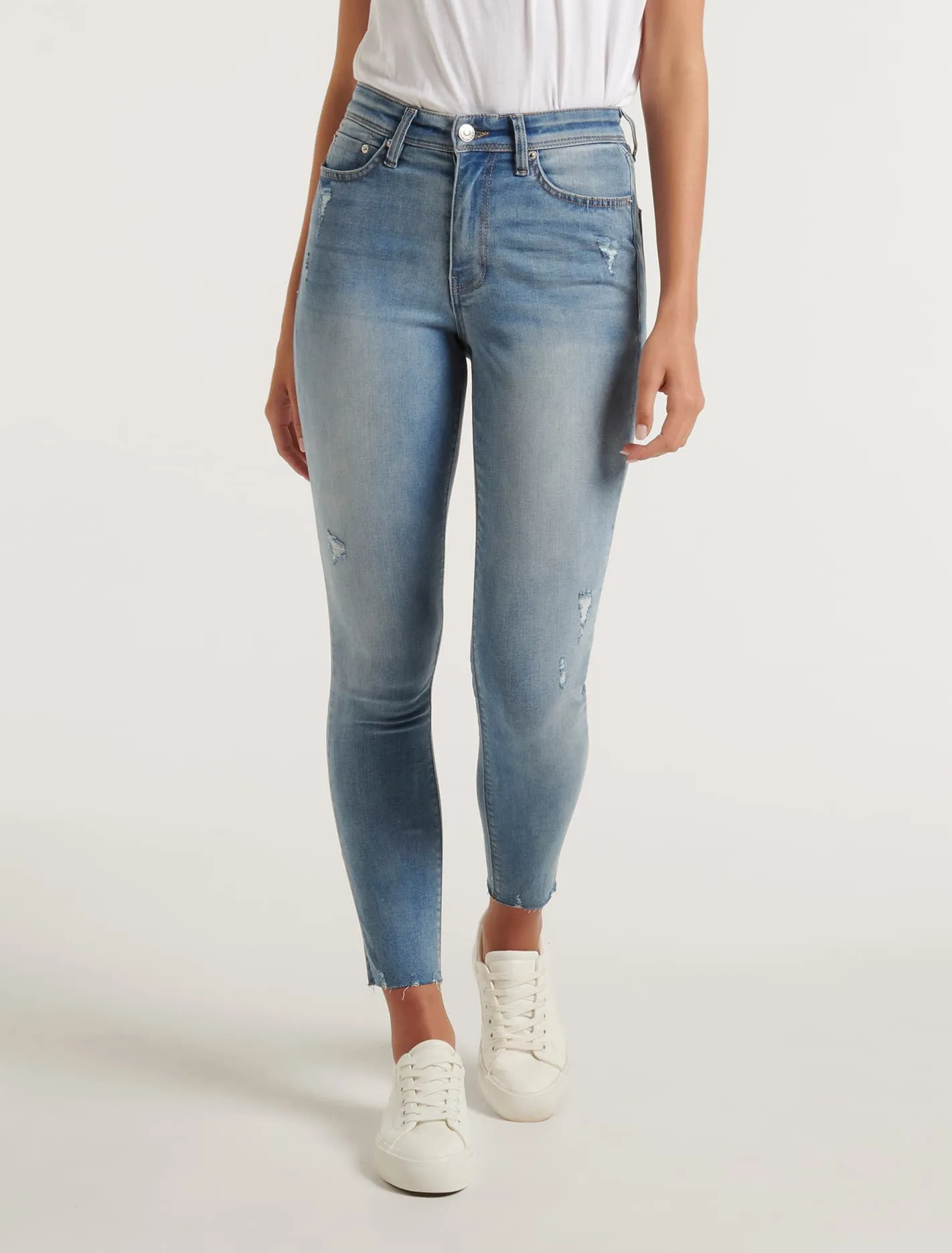 Nala Mid-Rise Ankle Skinny Jeans