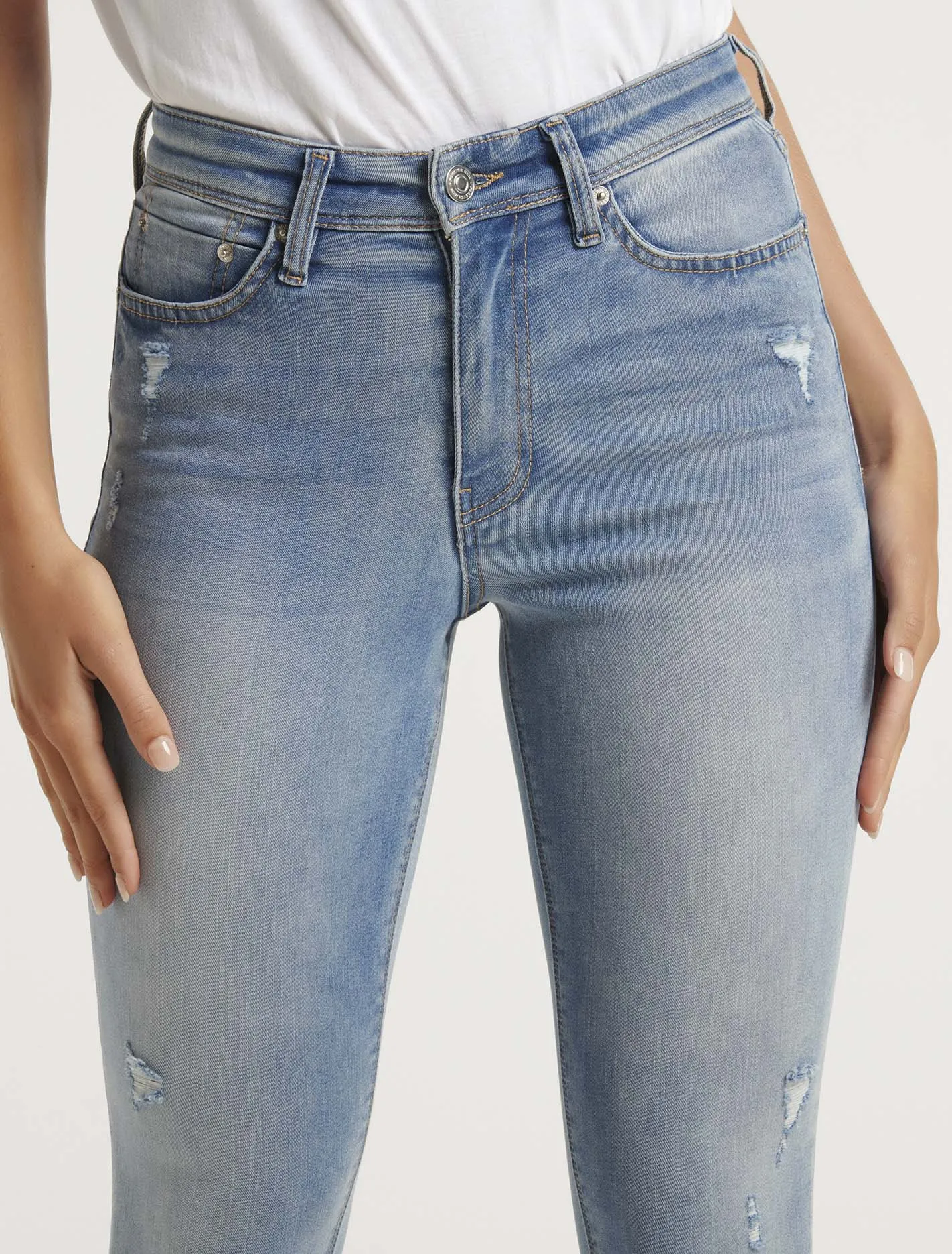 Nala Mid-Rise Ankle Skinny Jeans