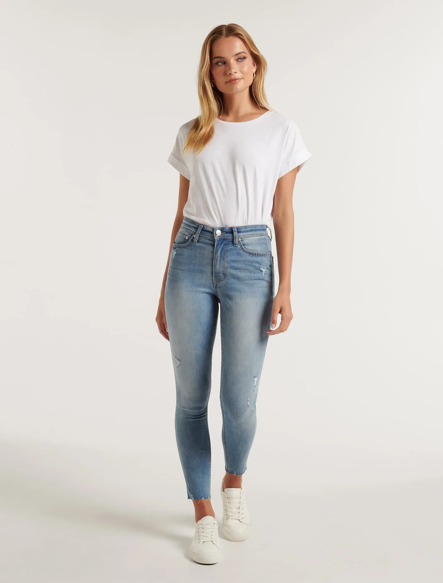 Nala Mid-Rise Ankle Skinny Jeans