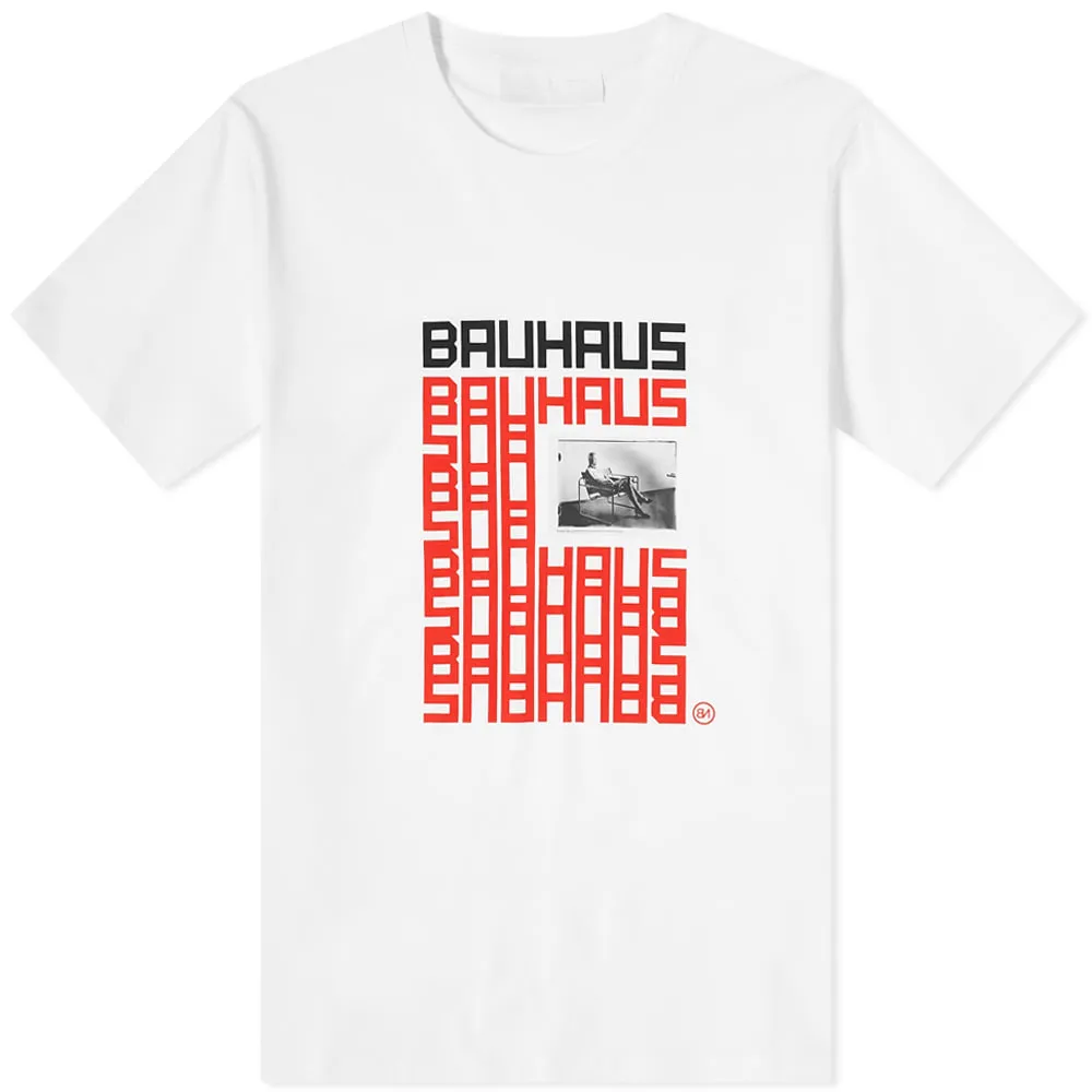 Neil Barrett Bauhaus T-ShirtWhite, Black & Red