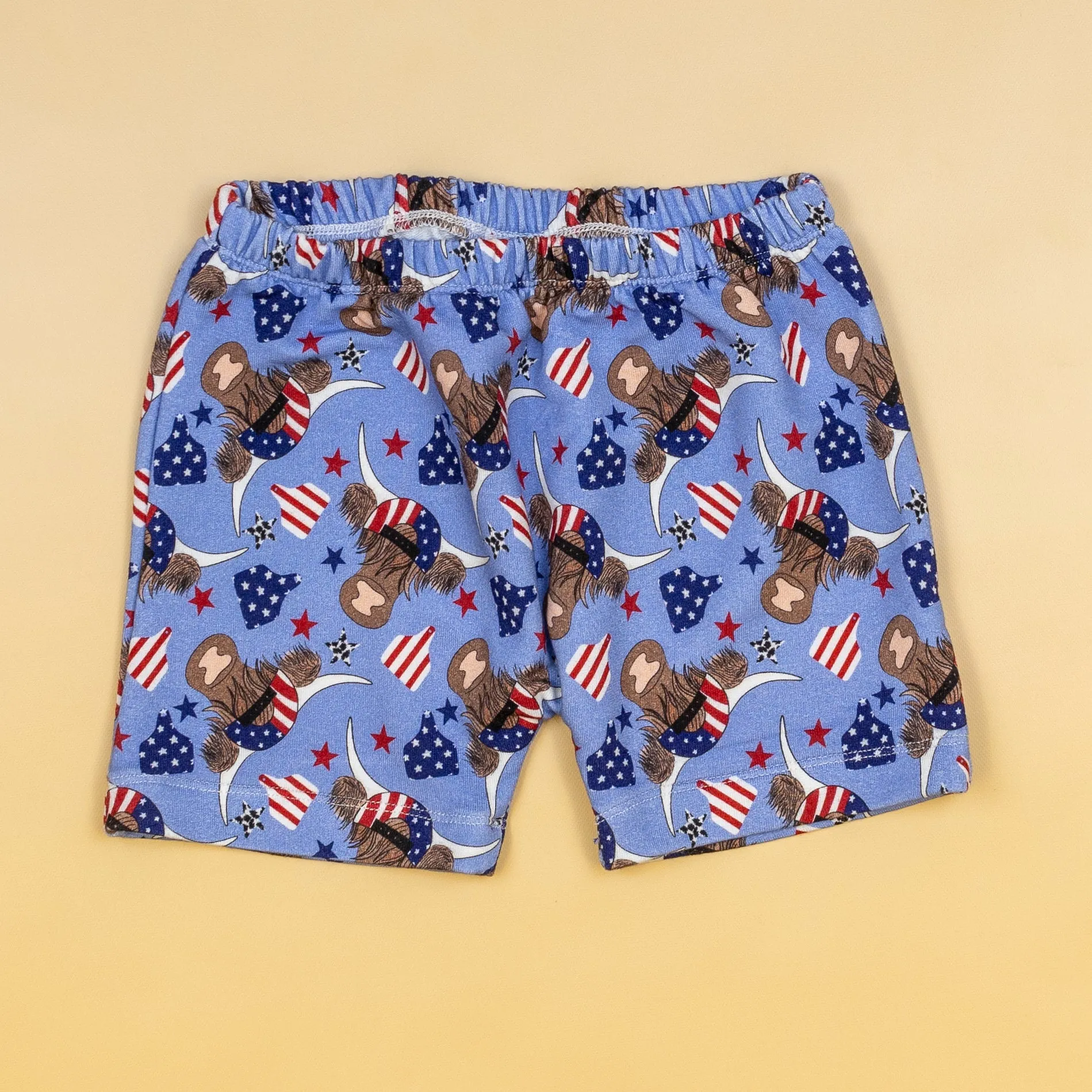 Patriotic Cows | Bamboo French Terry Shorts