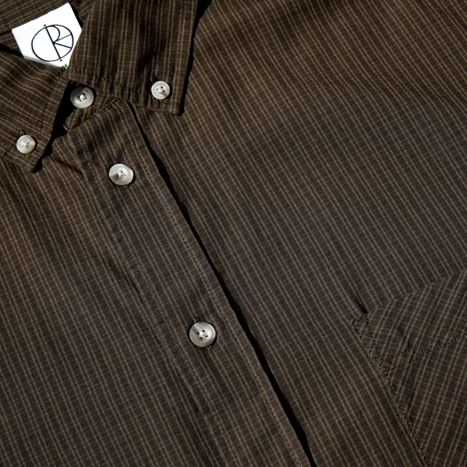 Polar Skate Co. Ben LS Poplin Button Up Shirt Brown