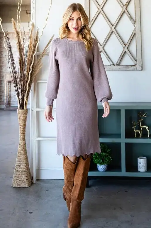 Positive Vibes Sweater Dress