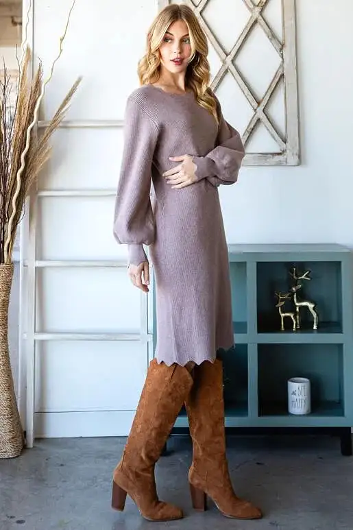 Positive Vibes Sweater Dress