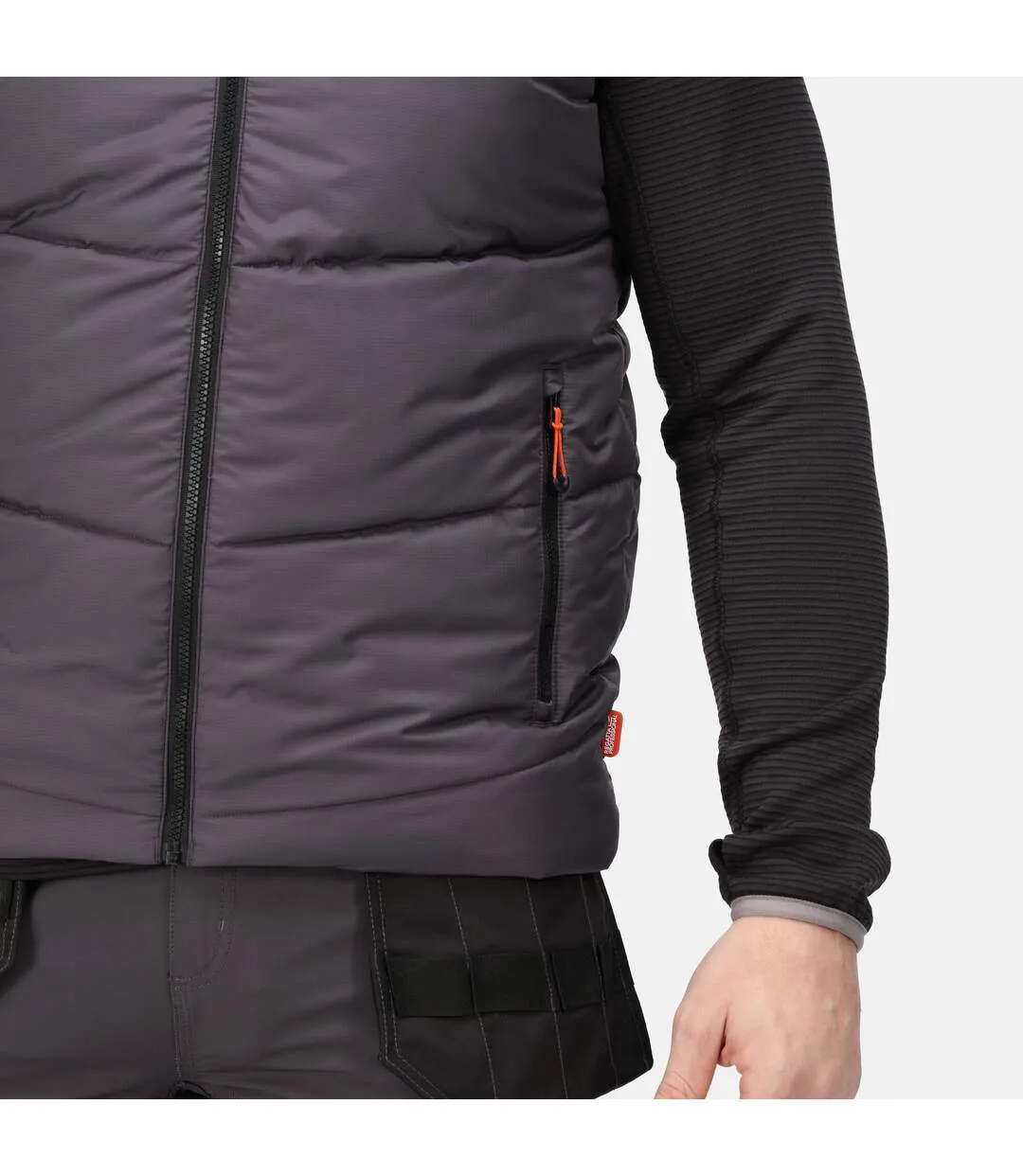 Regatta Mens Regime Insulated Body Warmer (Iron/Black) - UTRG6347