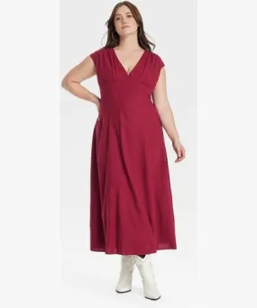 Universal Thread Women's Maxi Tank Dress - Universal Thread™ Red 1X