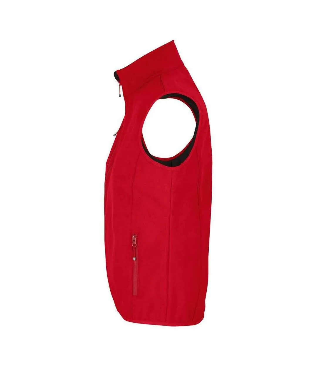 Womens/ladies falcon softshell recycled body warmer pepper red SOLS