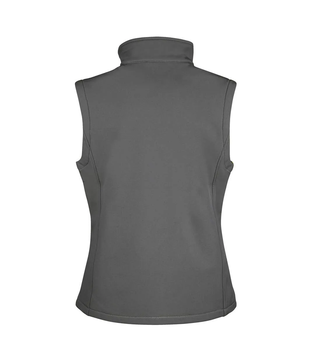 Womens/ladies softshell body warmer charcoal grey/black Result