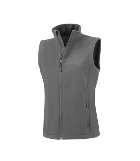 Womens/ladies softshell printable body warmer workguard grey Result Genuine Recycled